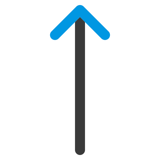 Arrow, up icon