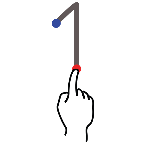 Arrow, gestureworks, stroke, up icon