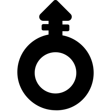 Mars, stroke, up icon