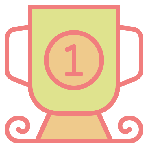 Achievement, award, badge, medal, success, trophy, winner icon