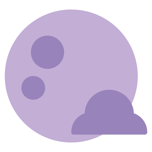Climate, cloud, element, forecast, moon, night, weather icon