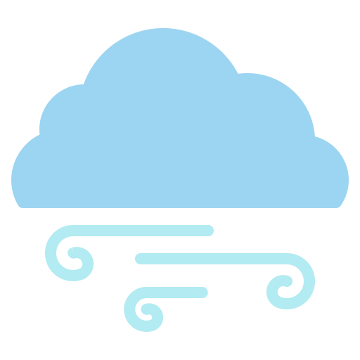 Climate, cloud, element, forecast, weather, windy, winter icon
