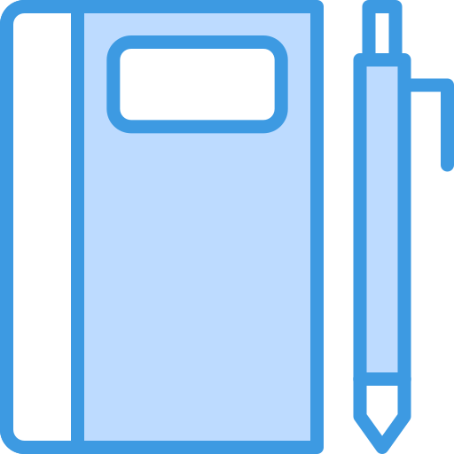 Note, book, office, paper, document icon