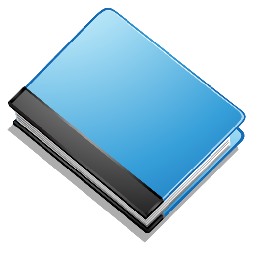 Blue, book icon