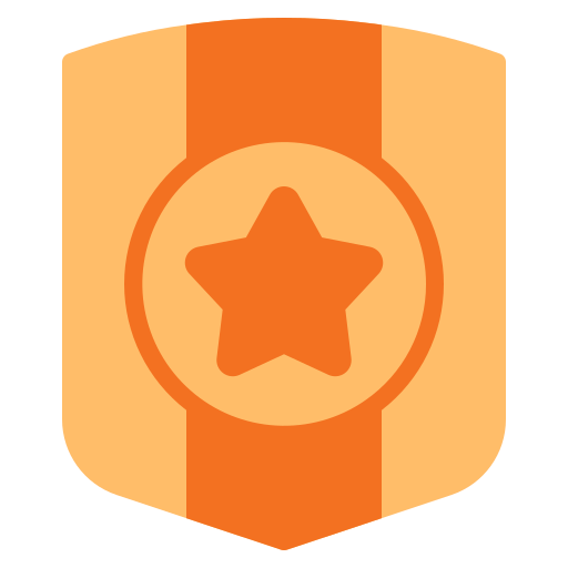 Achievement, award, badge, medal, shield, success, trophy icon