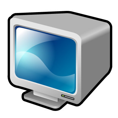 Crt, monitor icon