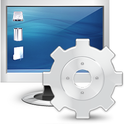 Monitor, options, settings, screen icon