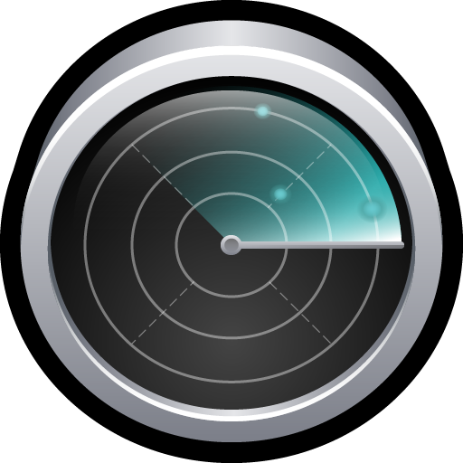 App, monitor, radar, scan icon
