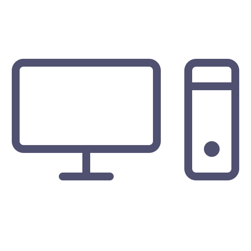 Computer, desktop, device, monitor, pc, server icon