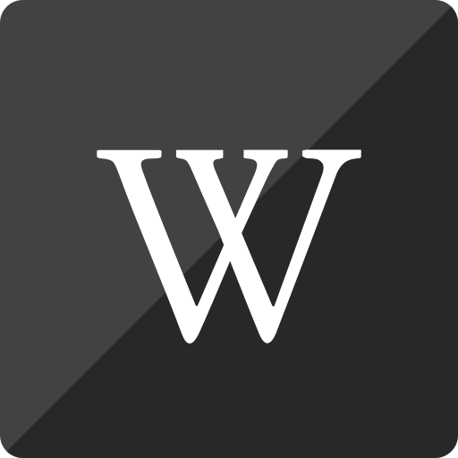 Gloss, media, social, square, wikipedia icon