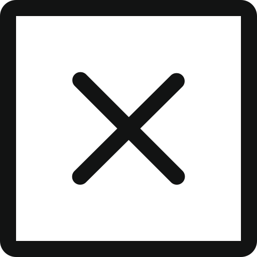 Cancel, close, closecancelsquare, cross, delete, remove, square icon