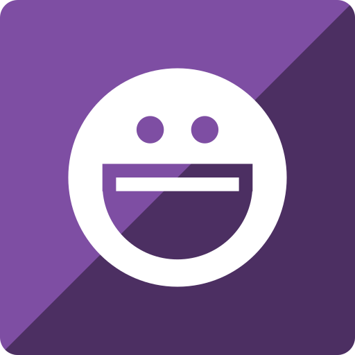 Gloss, media, messenger, social, square, yahoo icon