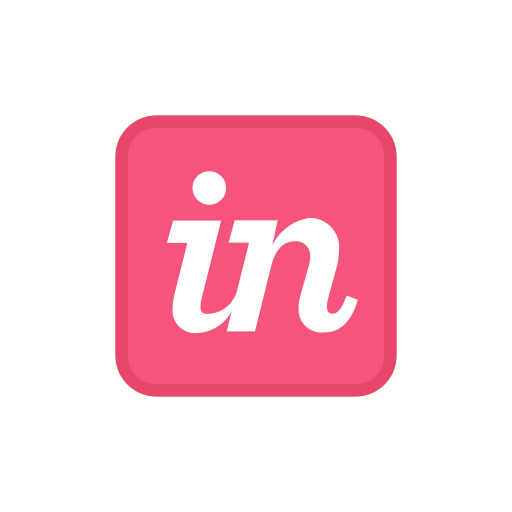 Invision, square, set, social icon