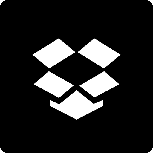 Dropbox, media, social, square icon