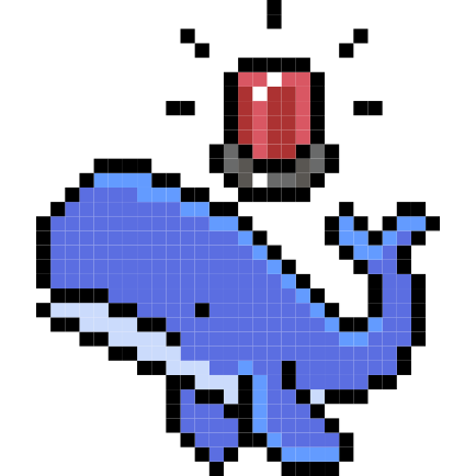 Whalealert, nft, investiment, sign, animal, warning, concept icon
