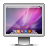 Screen, aurora, snowleopard, glossy, computer, monitor icon