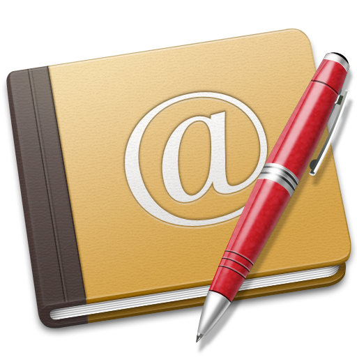 Address, book, old, red icon