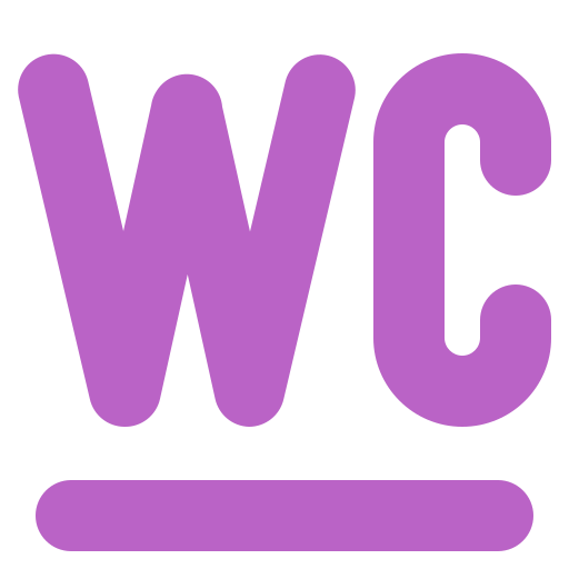 Letters, pointer, restroom, toilet icon