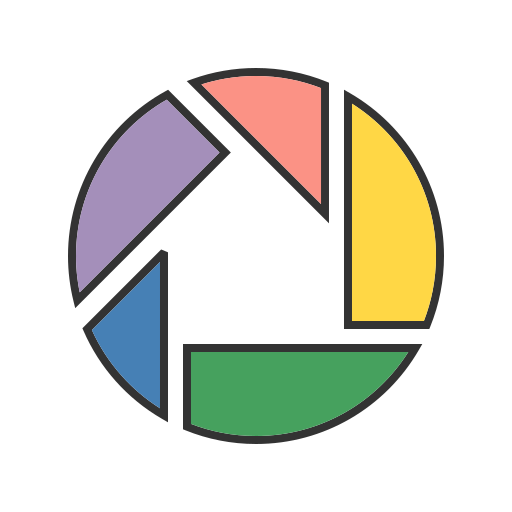 Communication, internet, logo, picasa, technology, video, website icon