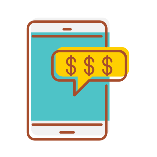 Bank, banking, financial, internet, mobile, technology icon