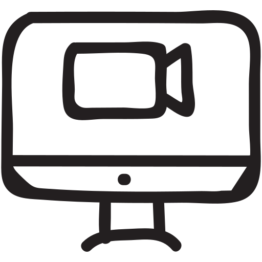 Cam, camera, connection, digital, online, technology, video icon
