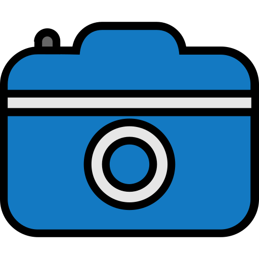 Camera, capture, digital, filled, photo, technology, travel icon