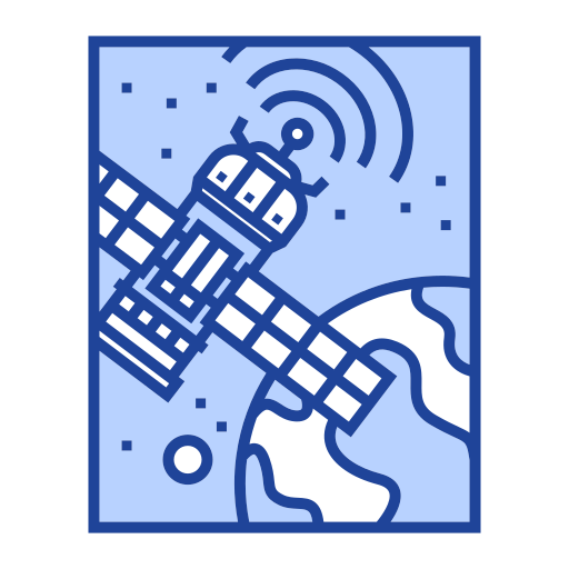 Communication, orbit, satellite, space, station, technology, telecommunication icon