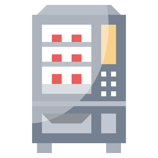 Beverages, drinks, machine, snacks, technology, vending icon