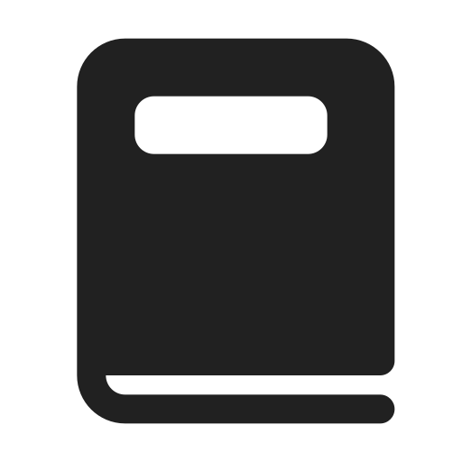 Ic, fluent, book, filled icon