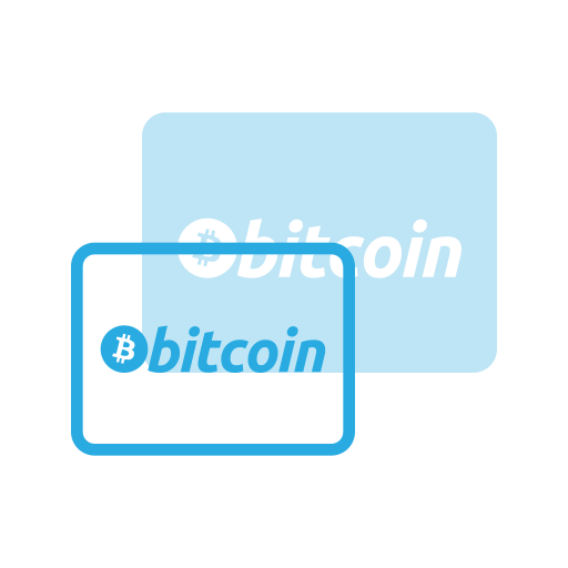 Bitcoin, card, credit, ecommerce, money, online, payments icon