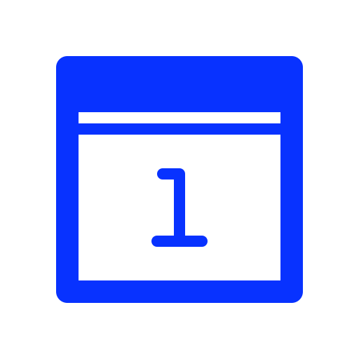 Calendar, day, month, period, plan, timetable icon