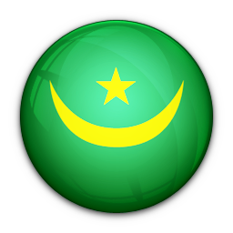 Of, flag, mauritania icon