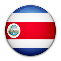 Of, flag, rica, costa icon