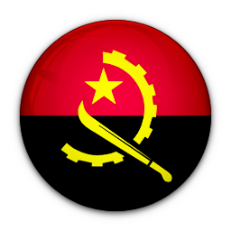 Of, flag, angola icon