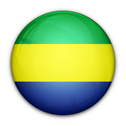 Of, flag, gabon icon