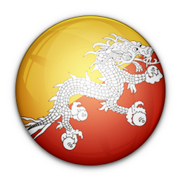 Of, flag, bhutan icon