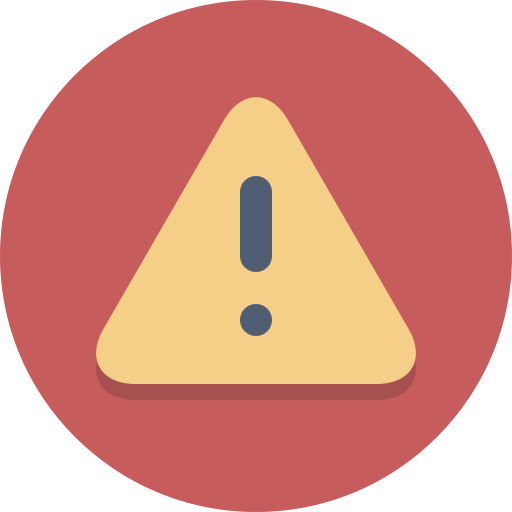 Caution, alert, attention, danger, error, exclamation, warning icon
