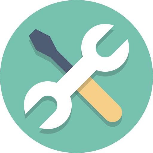 Tools, screwdriver, wrench icon