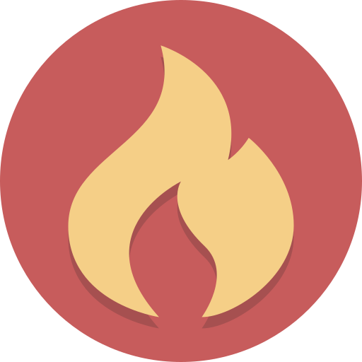 Flame, burn, fire icon