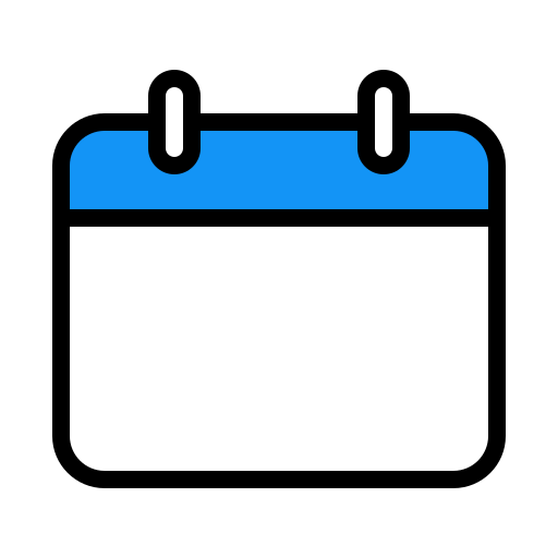 Blank, calendar, date, month, schedule icon