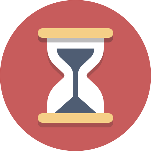 Hourglass, time, timer icon