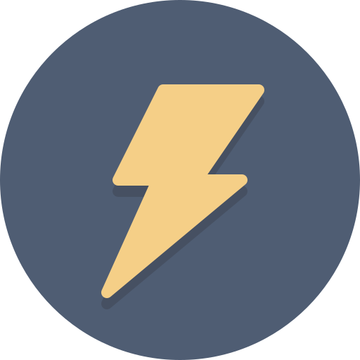 Bolt, electricity icon