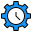 Date and time - Fill outline icon 64x64