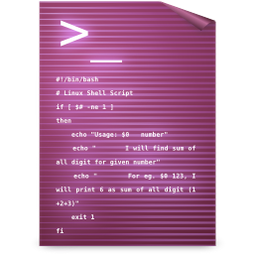 Gnome, mime, text, zsh icon