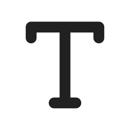 Ic, fluent, text, t, filled icon