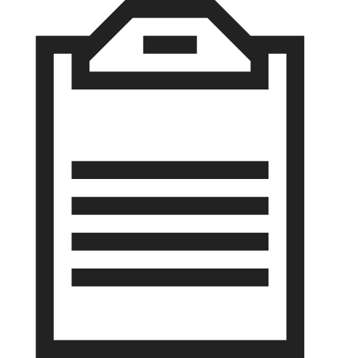 Clipboard, document, file, text, folder, paper icon