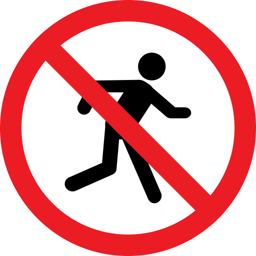 Forbidden, people, prohibition, warning icon