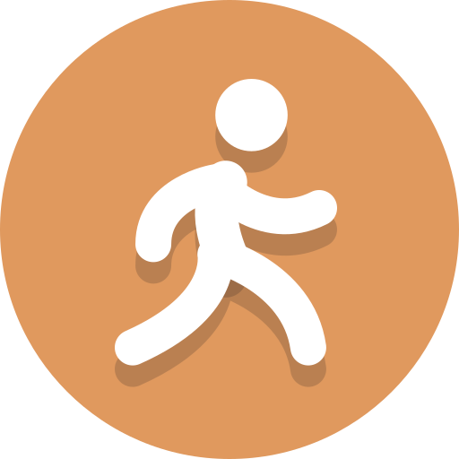 Running, person, walking icon