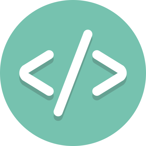 Coding, programming, tags icon