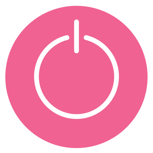Circle, off, on, style, turn icon